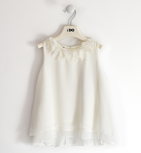Шифоновая блуза без рукавов iDO 