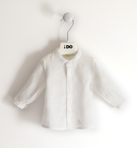 Белая рубашка iDO из 100% льна