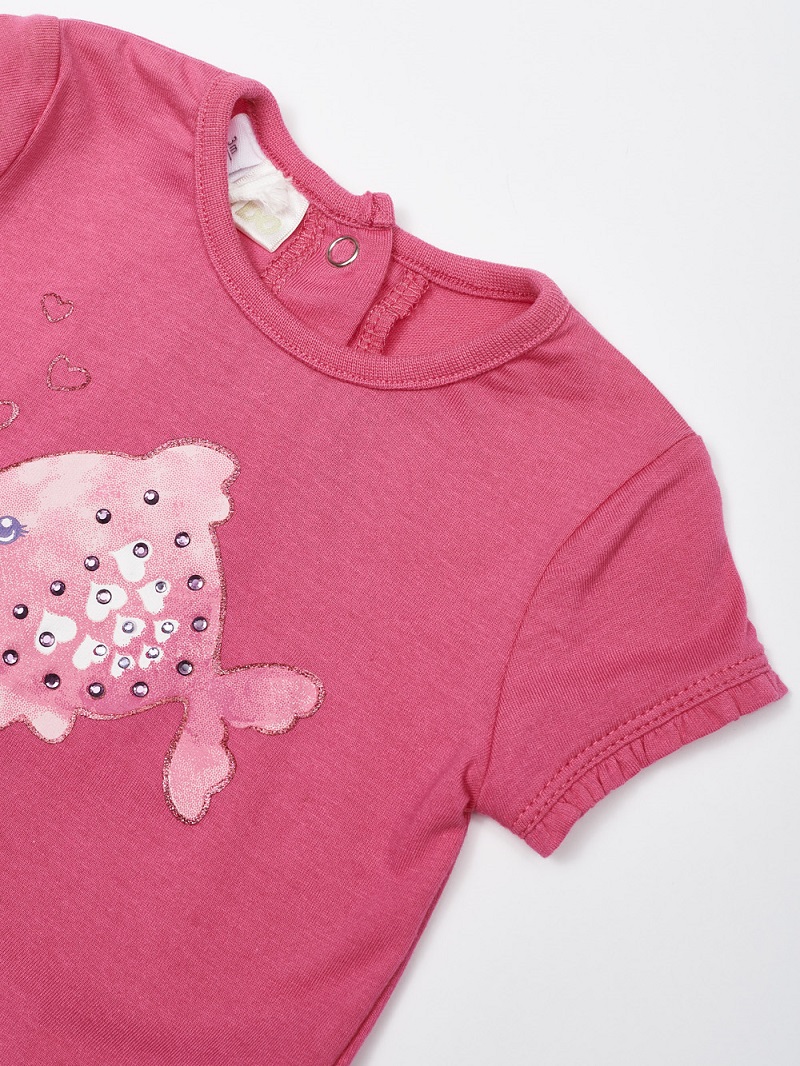 Футболка с рыбкой из 100% хлопка iDO