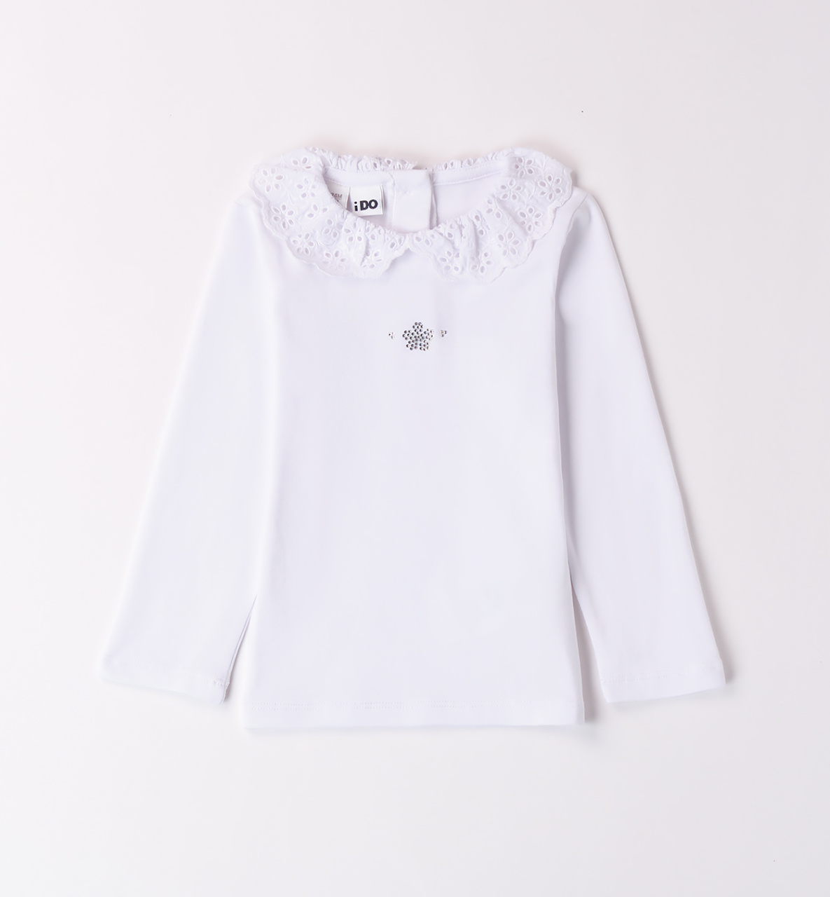 Белый лонгслив iDO