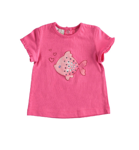 Футболка с рыбкой из 100% хлопка iDO