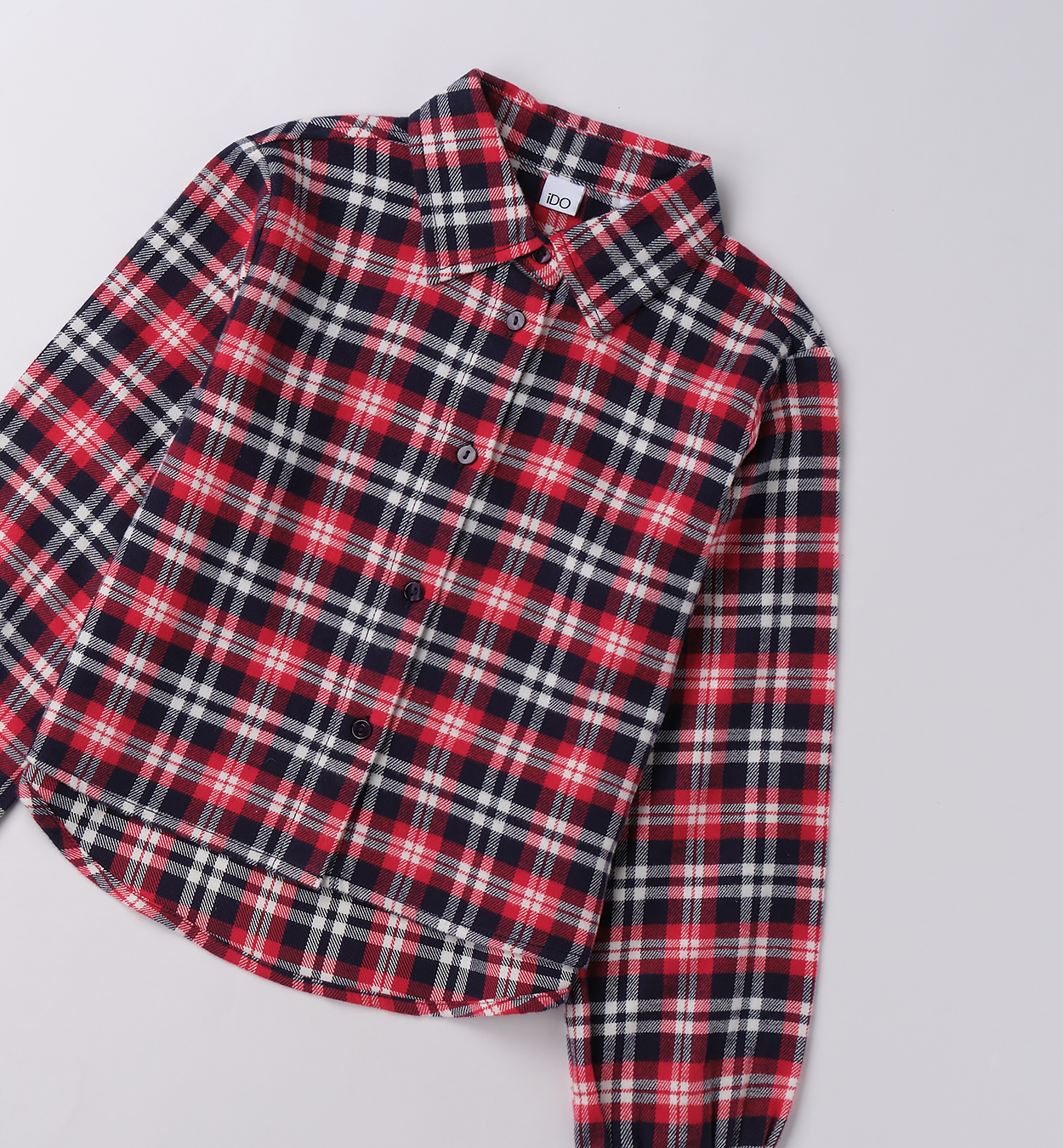 Укороченная рубашка iDO для девочек