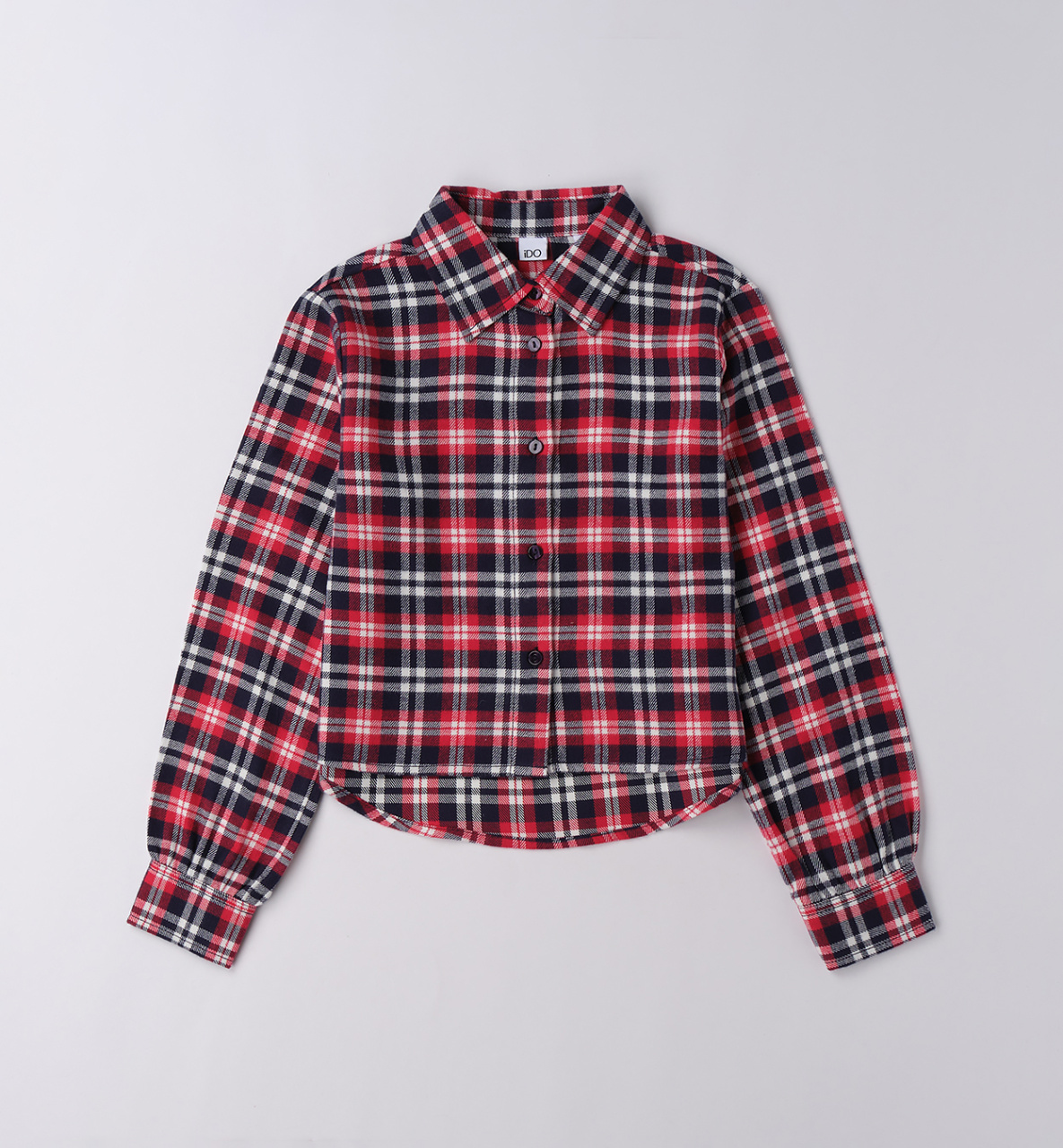 Укороченная рубашка iDO для девочек
