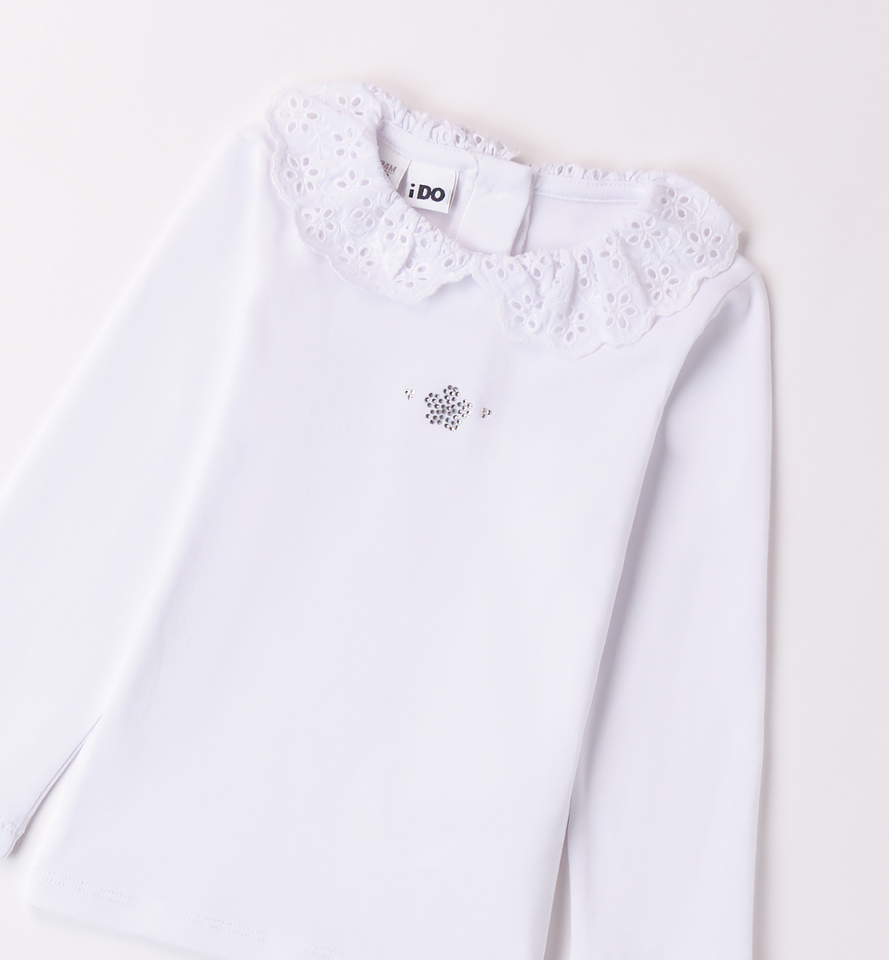 Белый лонгслив iDO