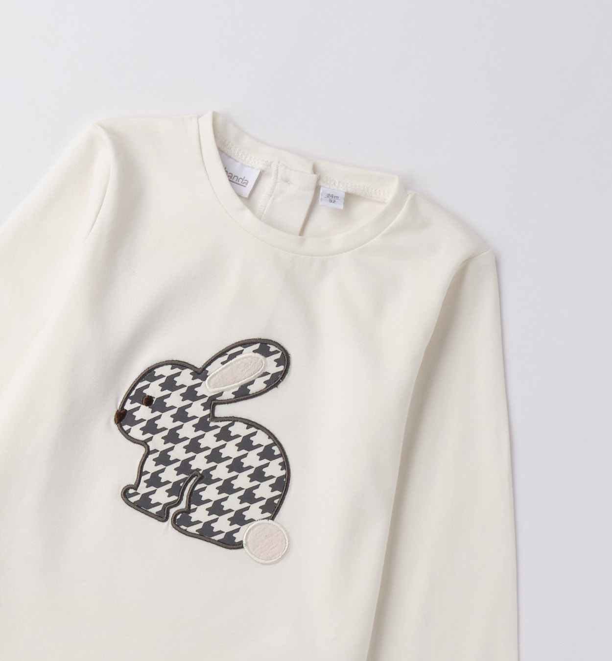 Лонгслив Sarabanda с зайчиком для девочек