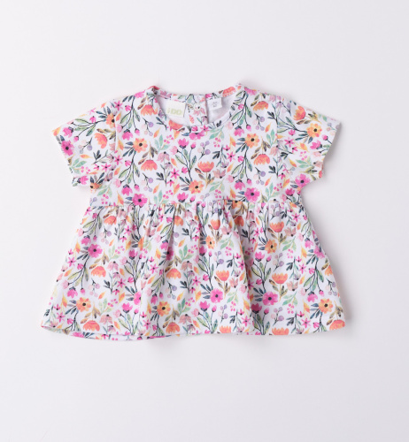 Расклешенная фтболка iDO с цветочным принтом