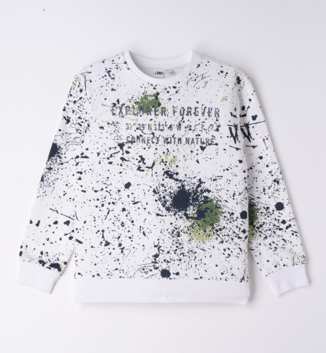 Толстовка iDO с принтом из 100% хлопка