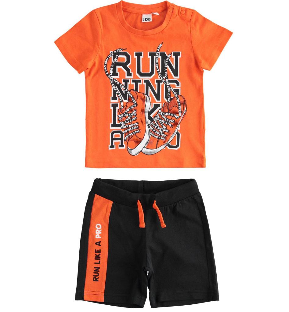 Комплект из футболки и шорт с надписью "Running"