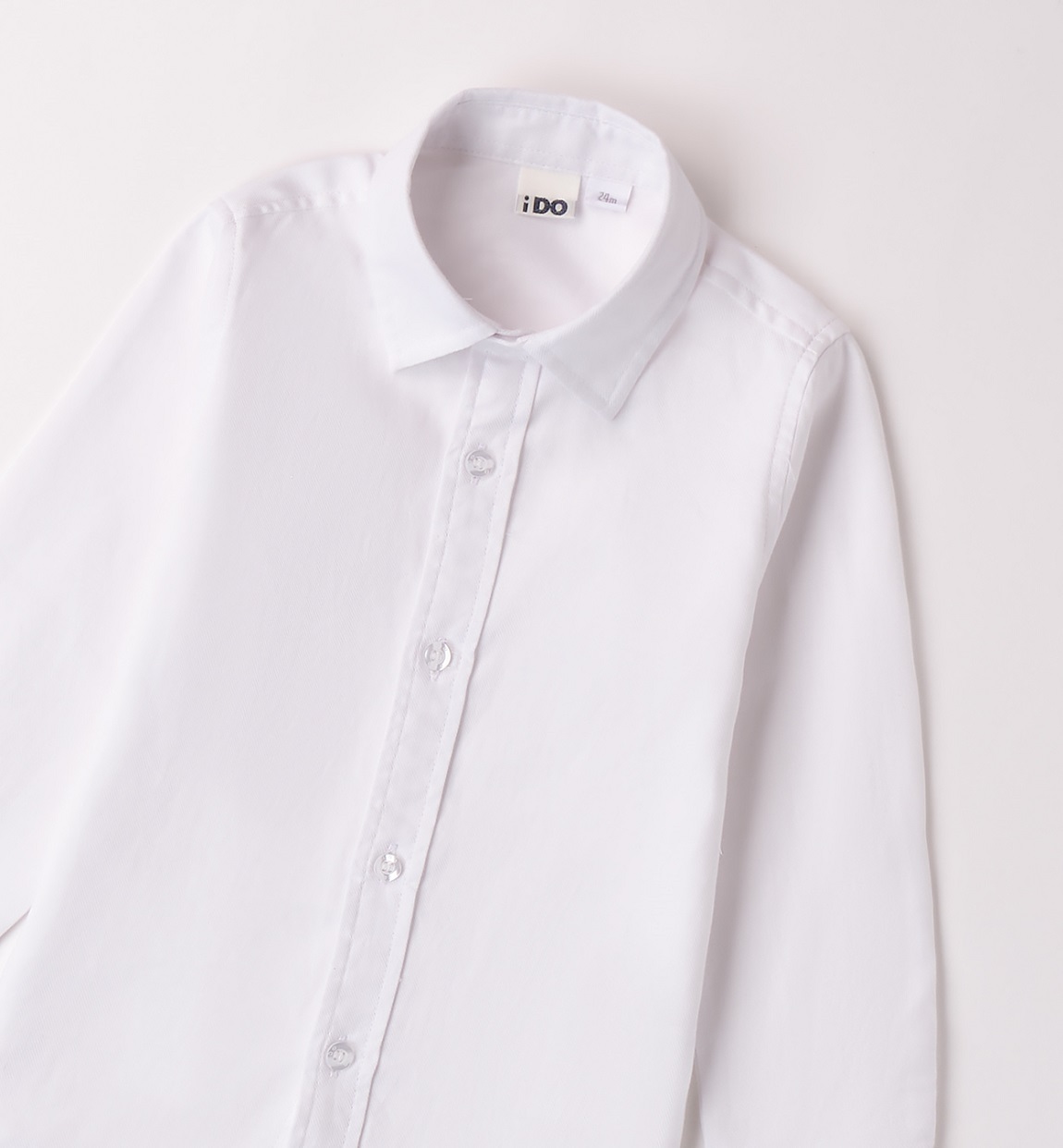 Белая классическая рубашка iDO из 100% хлопка 