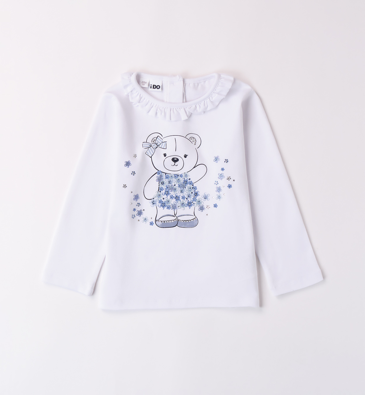 Белый лонгслив iDO