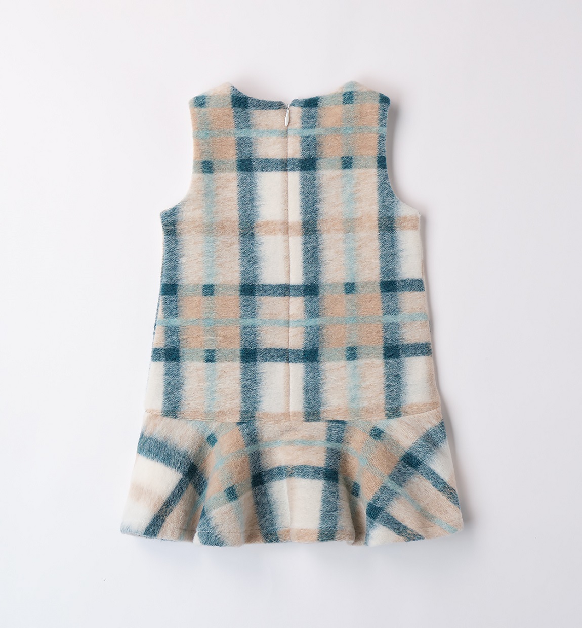 Платье в клетку без рукавов iDO