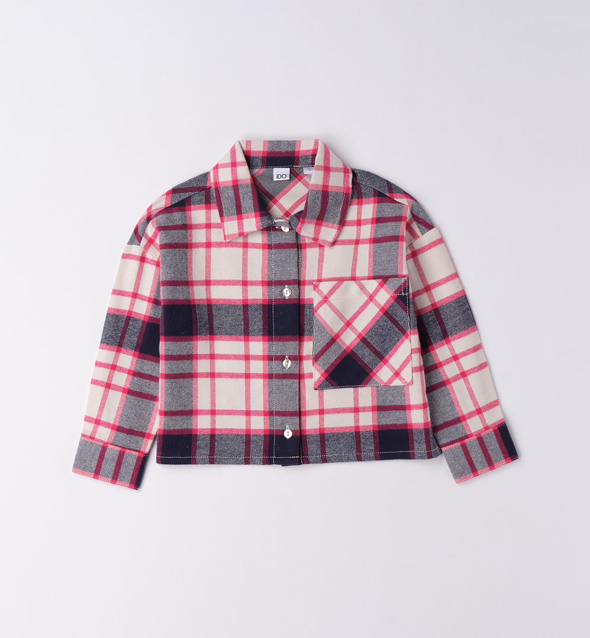 Укороченная рубашка iDO для девочек