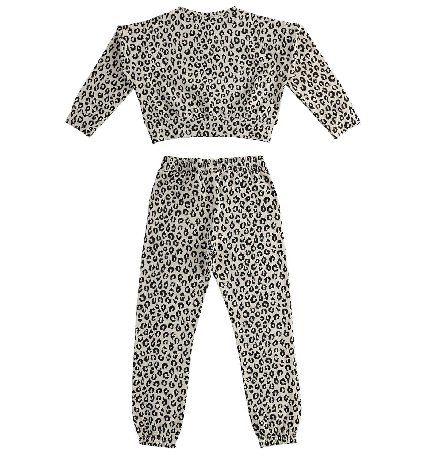 Леопардовый комплект с толстовкой и брюками iDO