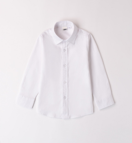 Белая классическая рубашка iDO из 100% хлопка 