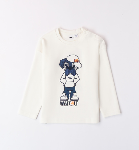 Лонсгив с принтом iDO из 100% хлопка